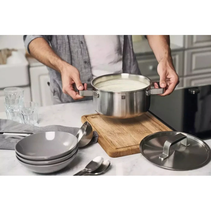 Zwilling Pure Σετ Μαγειρικών Σκευών 5τμχ 18/10 Ανοξείδωτο Ατσάλι Ασημί