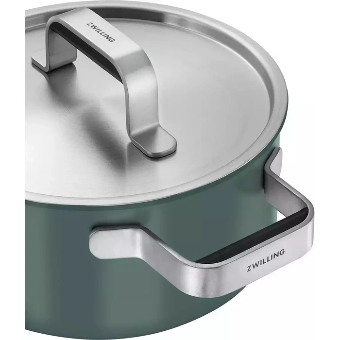 Zwilling Pure 5-piece Cookware Set 18/10 Stainless Steel, green