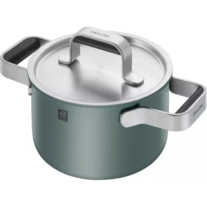 Zwilling Pure 5-piece Cookware Set 18/10 Stainless Steel, green