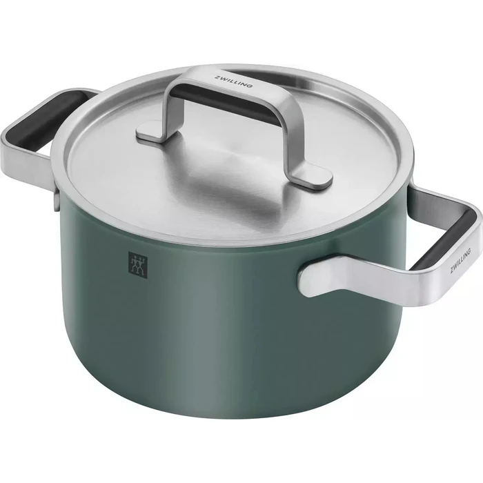 Zwilling Pure 5-piece Cookware Set 18/10 Stainless Steel, green