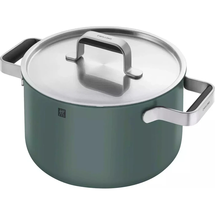 Zwilling Pure 5-piece Cookware Set 18/10 Stainless Steel, green