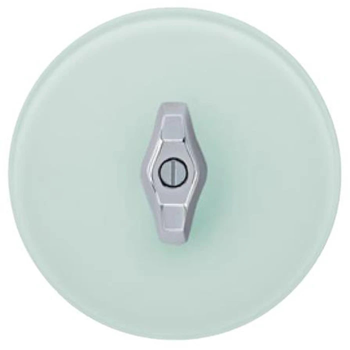 BERKER 383803 περιστροφικός διακόπτης (Drehtast) 2P, σειρά 1930 Γυαλί