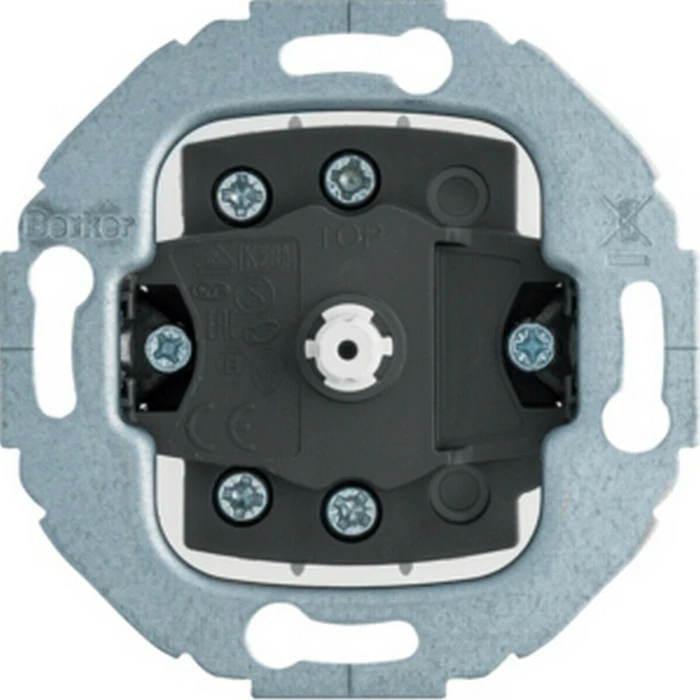 Berker 384603 Rotary Push-Button Changeover Switch (S.1930, Glass)