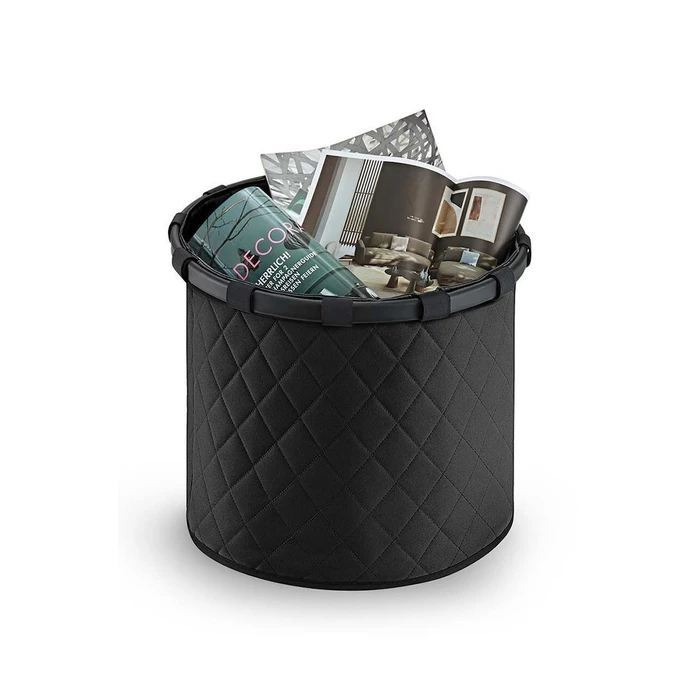 Αξεσουάρ για πλύσιμο, στέγνωμα & σιδέρωμα Reisenthel Homebasket M frame rhombus black καλάθι απλύτων 30L 40 x 37 x 40 cm