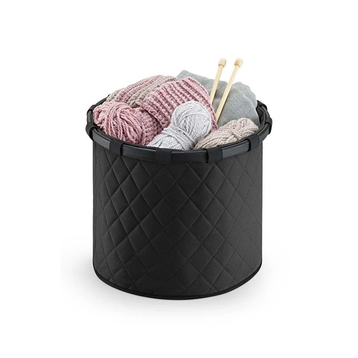 Αξεσουάρ για πλύσιμο, στέγνωμα & σιδέρωμα Reisenthel Homebasket M frame rhombus black καλάθι απλύτων 30L 40 x 37 x 40 cm