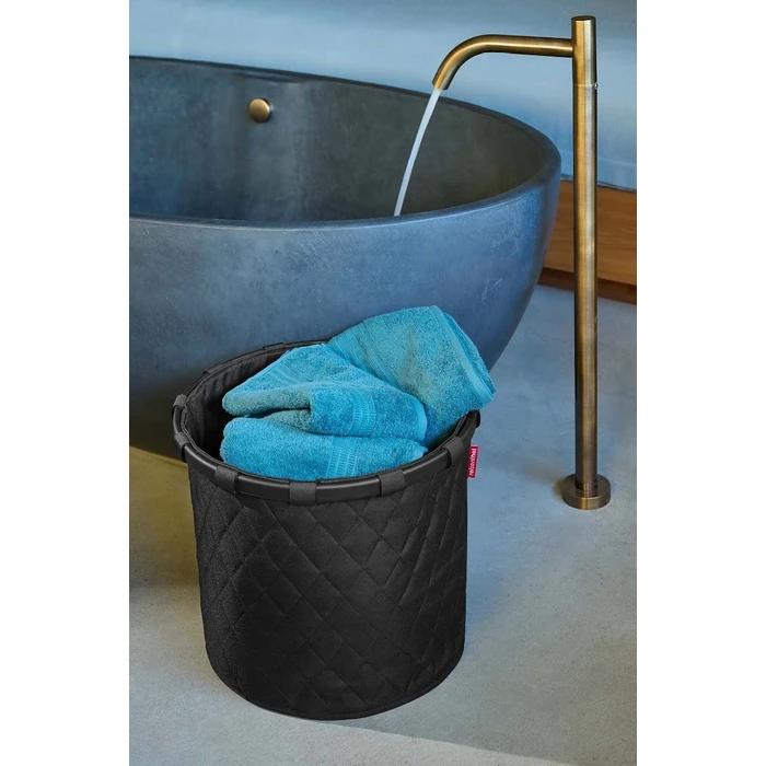 Αξεσουάρ για πλύσιμο, στέγνωμα & σιδέρωμα Reisenthel Homebasket M frame rhombus black καλάθι απλύτων 30L 40 x 37 x 40 cm