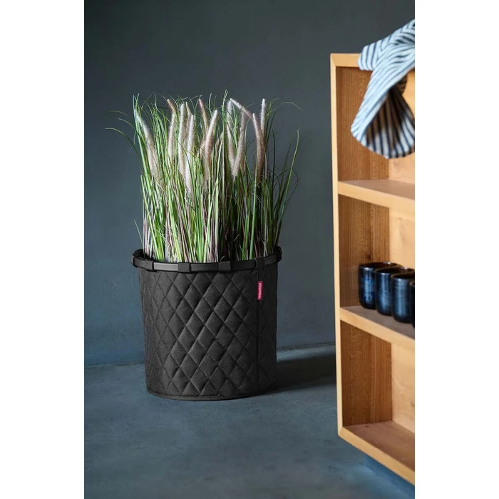 Αξεσουάρ για πλύσιμο, στέγνωμα & σιδέρωμα Reisenthel Homebasket M frame rhombus black καλάθι απλύτων 30L 40 x 37 x 40 cm