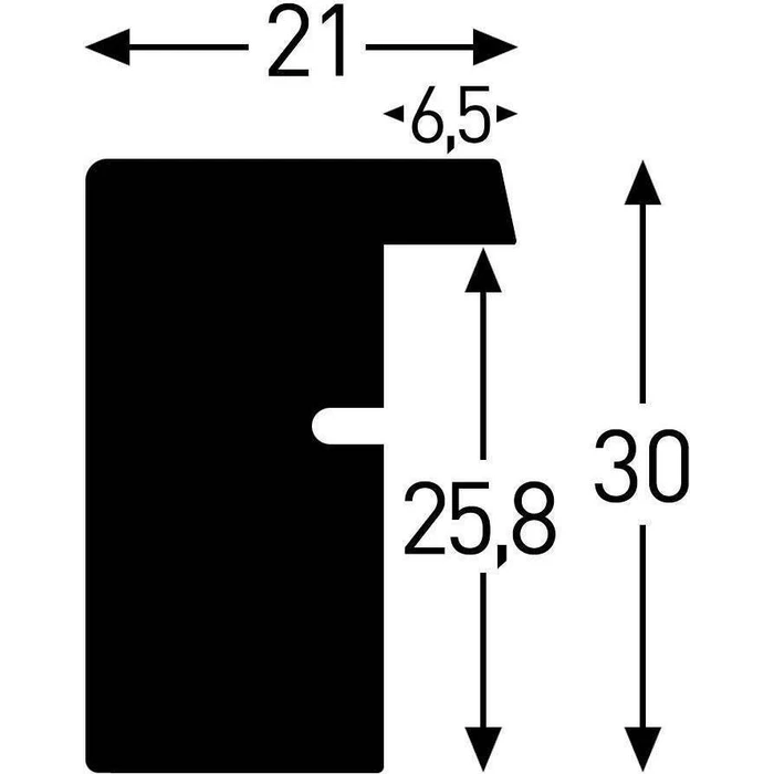 Κορνίζα τοίχου Nielsen Apollon λευκή ξύλινη DIN A4 21x29,7 cm 8988047