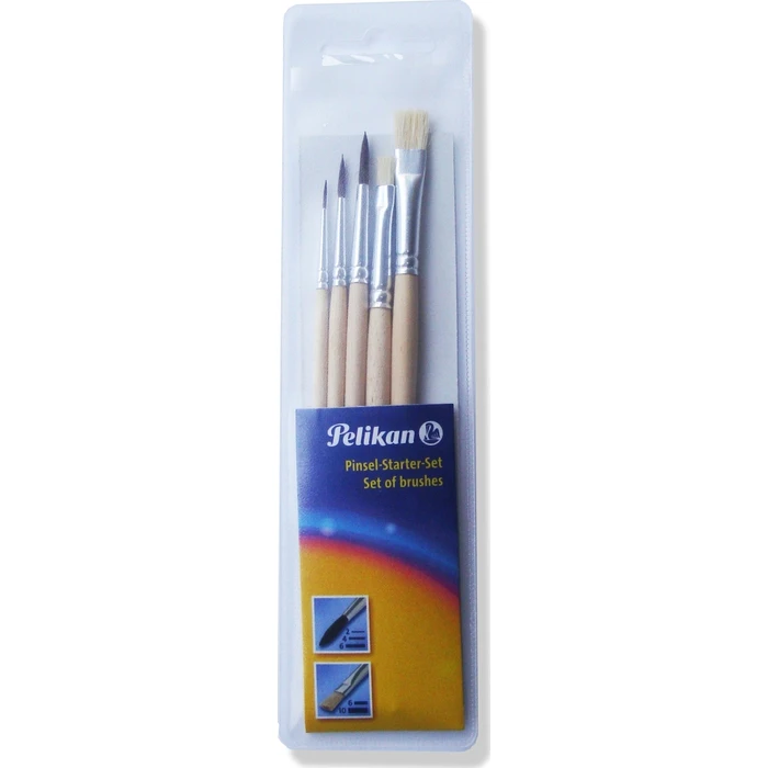 Σετ Ξυλόγλυπτων Πινέλων Pelikan Pinsel Pi5/SB - Starter Set 5 τεμ.