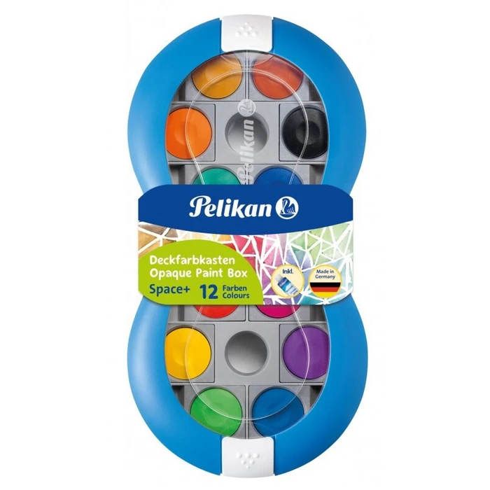 Pelikan Deckfarbkasten 735 SP/12 Space Μπλε - Σετ νερομπογιές 12 χρωμάτων (Space Blau)