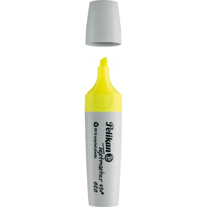 Pelikan Textmarker 490 eco Neon Yellow - 1 Piece (Blister)