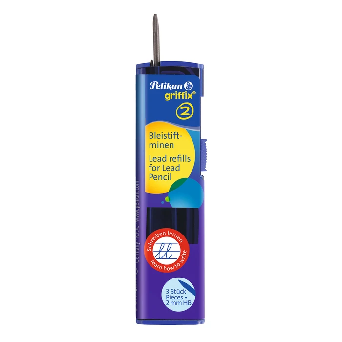 Pelikan Griffix B1R Mechanical Pencil Leads 2 mm HB, 3 pcs