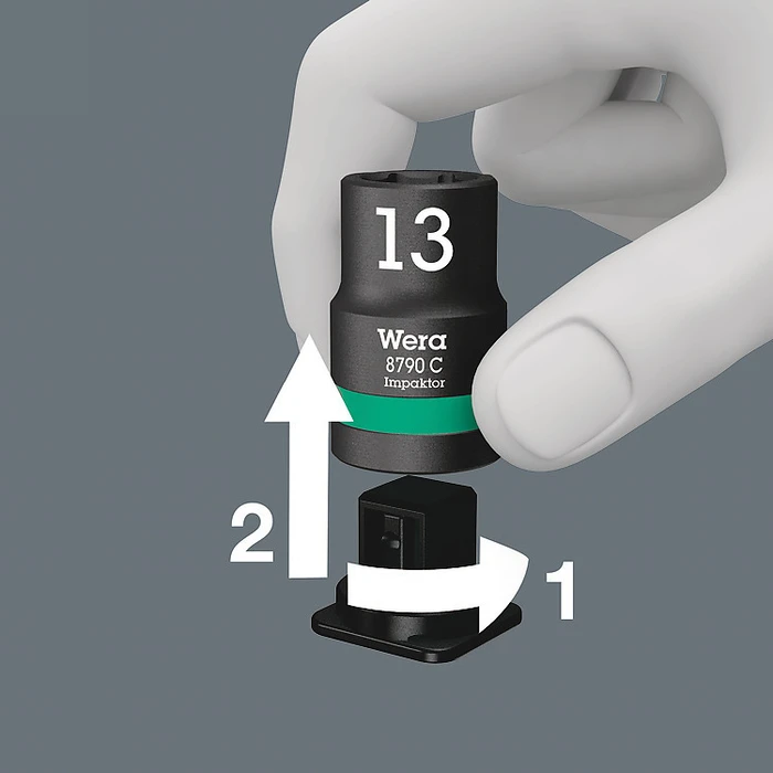 WERA Πρίζες & καστάνιες - WERA Belt C Impaktor 1 socket set