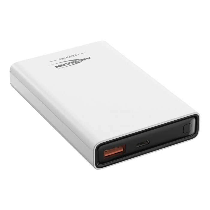 Ansmann Power Bank 10000mAh with USB-A and USB-C (Power Delivery) White
