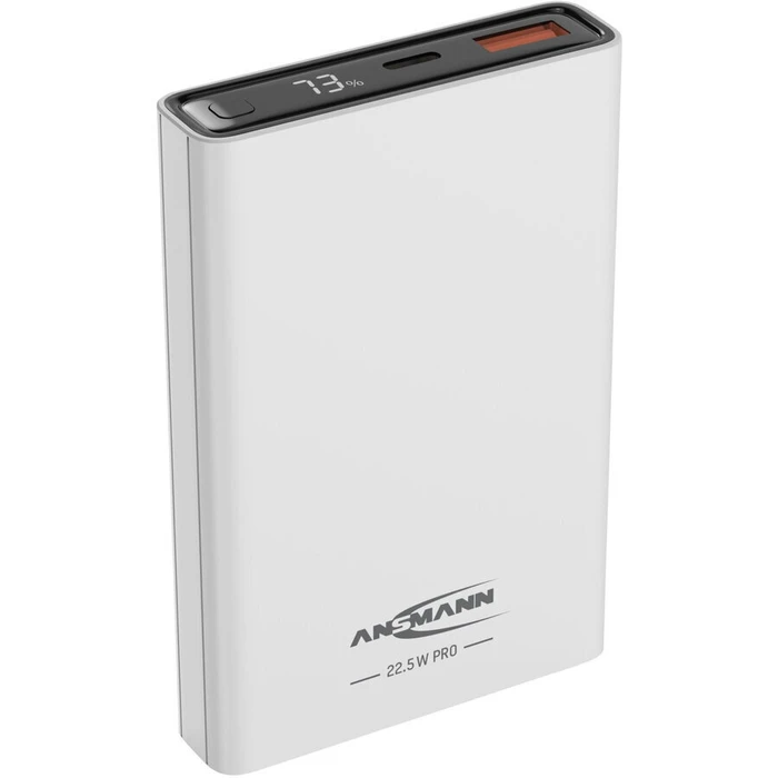 Ansmann Power Bank 10000mAh with USB-A and USB-C (Power Delivery) White