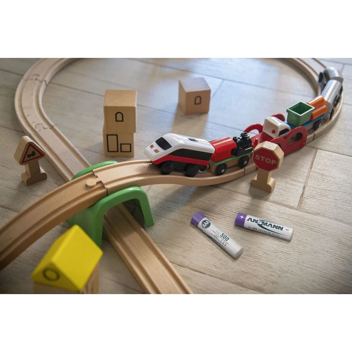 Καθολικές επαναφορτιζόμενες μπαταρίες Ansmann 1x4 Lithium Akku Micro AAA 400mAh + Cable 1311-0028