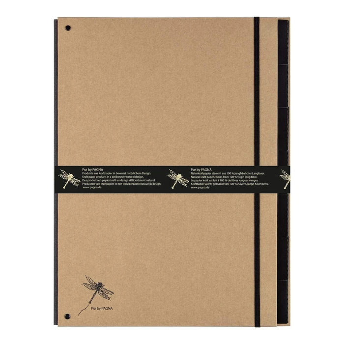 PAGNA Desk File / Pultordner, 7 Compartments (Pur natur), A4