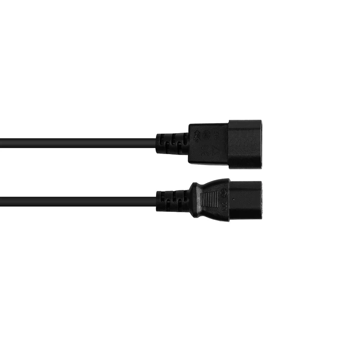 Good Connections Καλώδιο τροφοδοσίας IEC C14 σε IEC C13 0,75 m Μαύρο