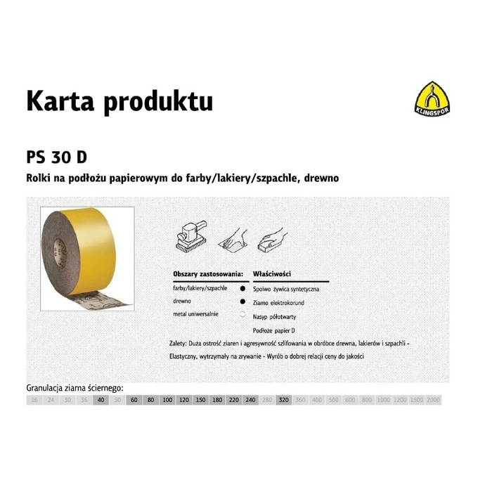 Klingspor Sanding Roll 115 mm x 0 m (MPN 174092)
