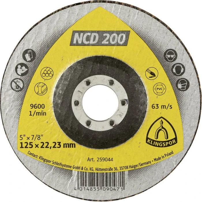 Klingspor NCD 200 125 mm Cutting Disc (Inox/Metal)