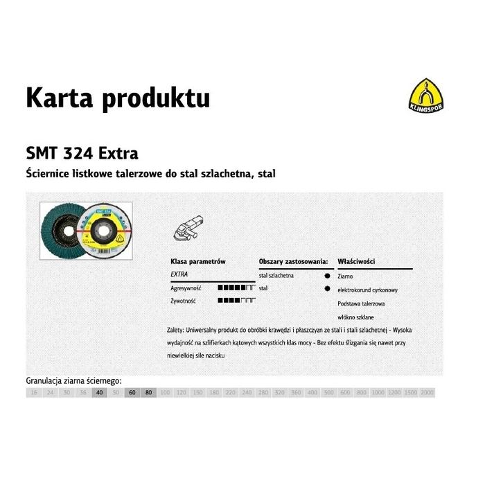 Klingspor SMT324 Extra Δίσκος Λείανσης 125mm
