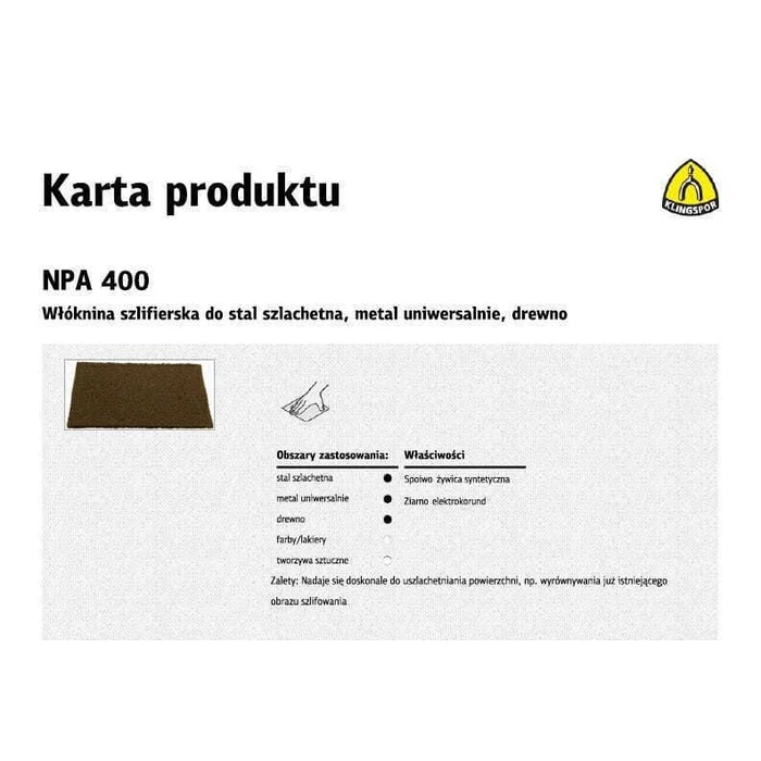 Klingspor Γυαλόχαρτο 152 x 229 mm - 1 τεμ.
