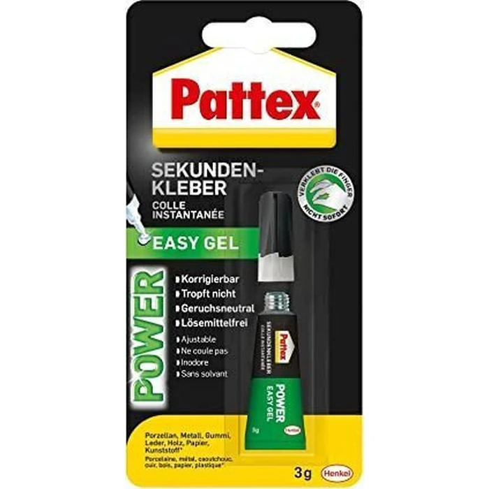 Pattex Sekundenkleber Power Easy Gel instant adhesive (gel) - 3 g tube