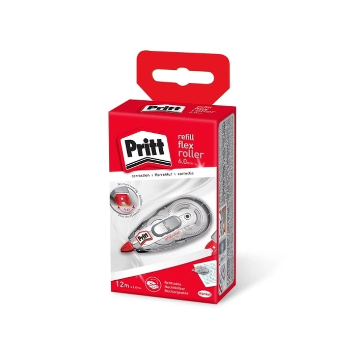 Pritt Korrektur Refill flex Roller, Width 6 mm, Length 12 m (SKU: 345769, MPN: 9H PRR6H)