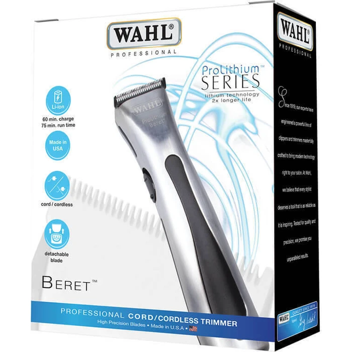 Wahl Professional Stealth Beret Επαναφορτιζόμενη Κουρευτική Μηχανή Ασημί/Μαύρο (MPN 08841-66)