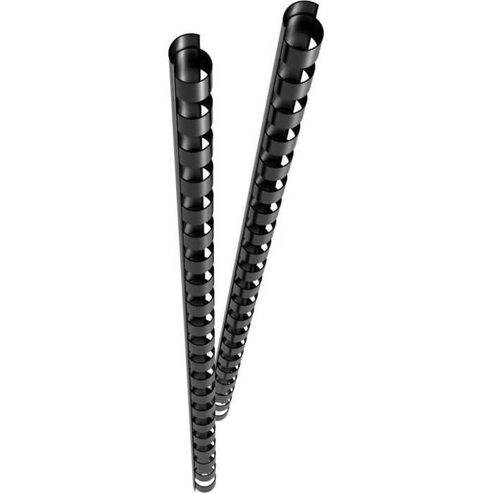 GENIE Spiral Binder Spines 6 mm Black - 50 pcs