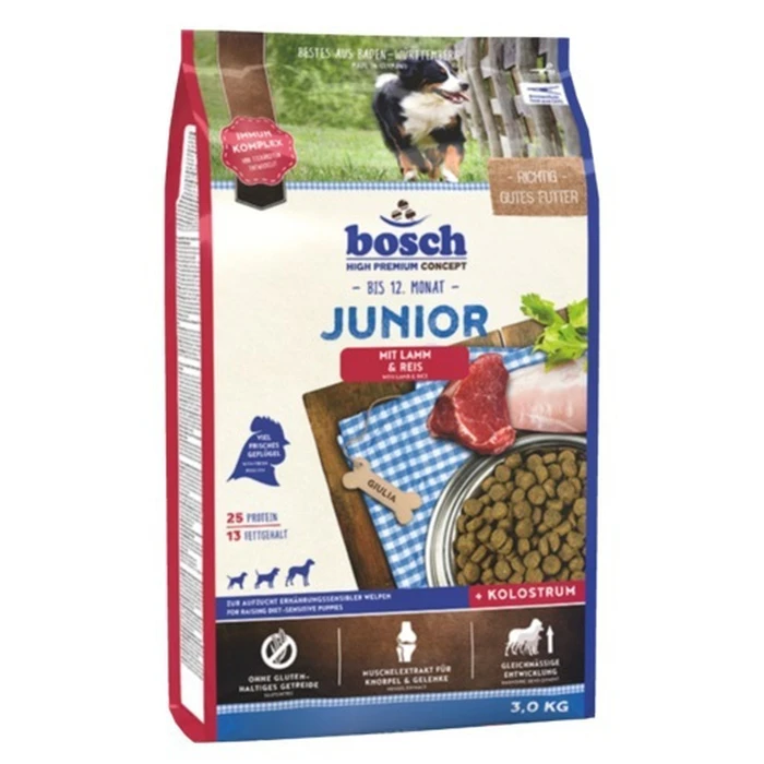 Ξηρά Τροφή Σκύλων Bosch 15030 Junior for puppies Lamb&Rice 3kg