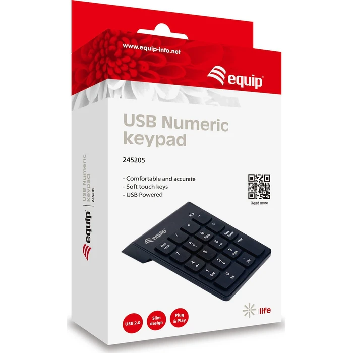 Equip 245205 USB Numeric Keypad, Black