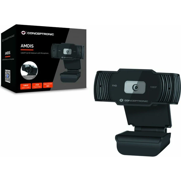 Κάμερα Web Conceptronic AMDIS04B Full HD 1080p με ενσωματωμένο μικρόφωνο