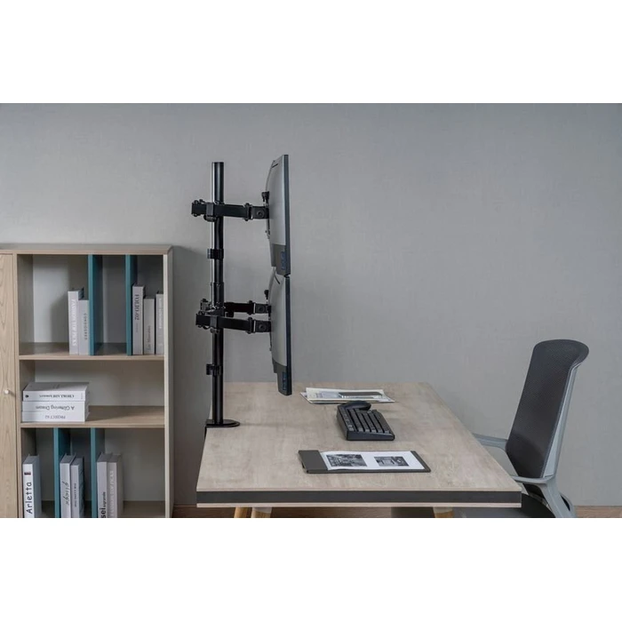 EQUIP Desk Monitor Mount for 17"–32" (4TFT) 360°, 4 x 9 kg, Black — Model 650159