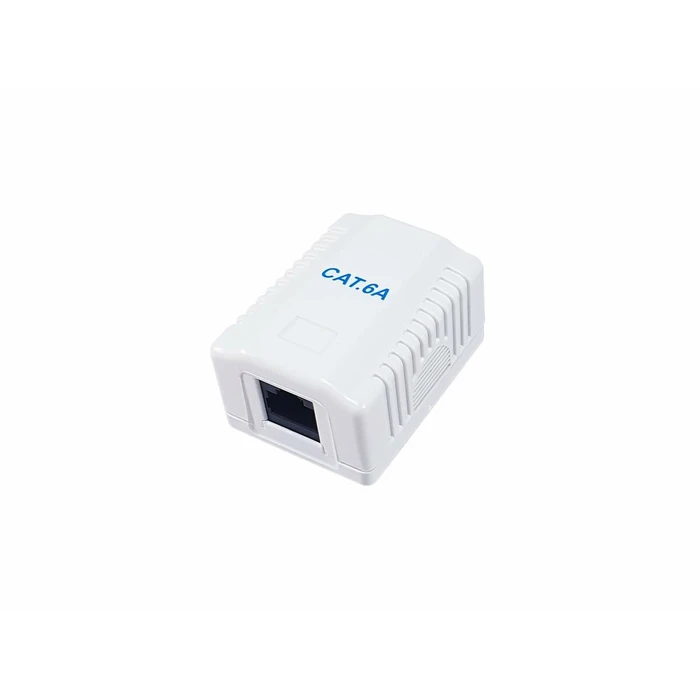 Equip Επιτοίχια Ροζέτα Cat6A 1-Port RJ45 UTP, Λευκή (RAL 9010)