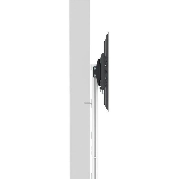 EQUIP 650614 Floor TV Stand 37"–86" (Min 94 cm – Max 2.18 m), VESA 600 x 400 mm, 45 kg, Silver