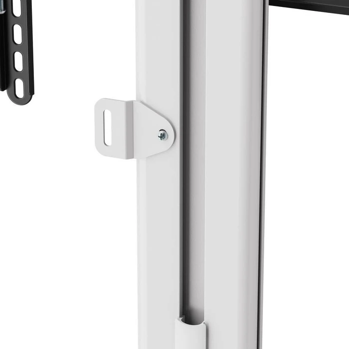EQUIP 650614 Floor TV Stand 37"–86" (Min 94 cm – Max 2.18 m), VESA 600 x 400 mm, 45 kg, Silver