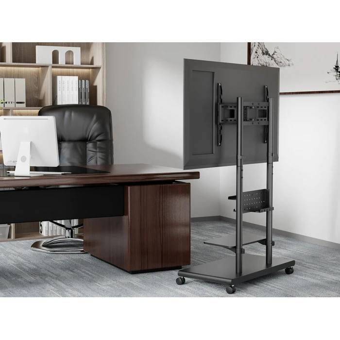 EQUIP 650635 Floor TV Stand 127–229 cm (50"–90") VESA 600 x 400 mm 60 kg Black