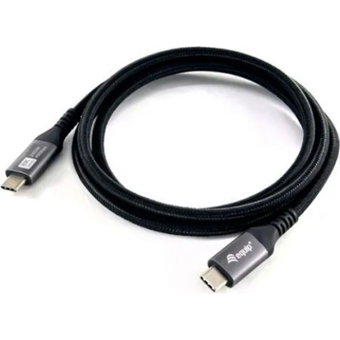 Equip USB-C 4.0 to USB-C Cable, 40 Gbps, PD 240W, 0.5 m, Black