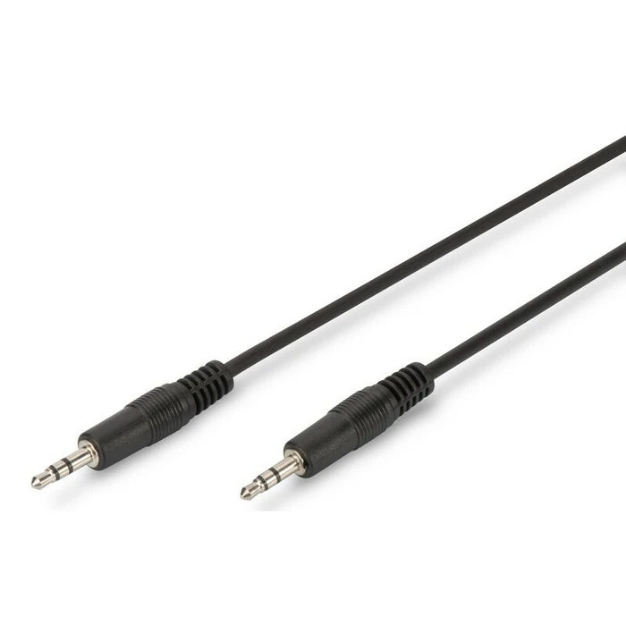DIGITUS 3.5 mm Stereo Audio Cable, 2.5 m, Black (AK-510100-025-S)