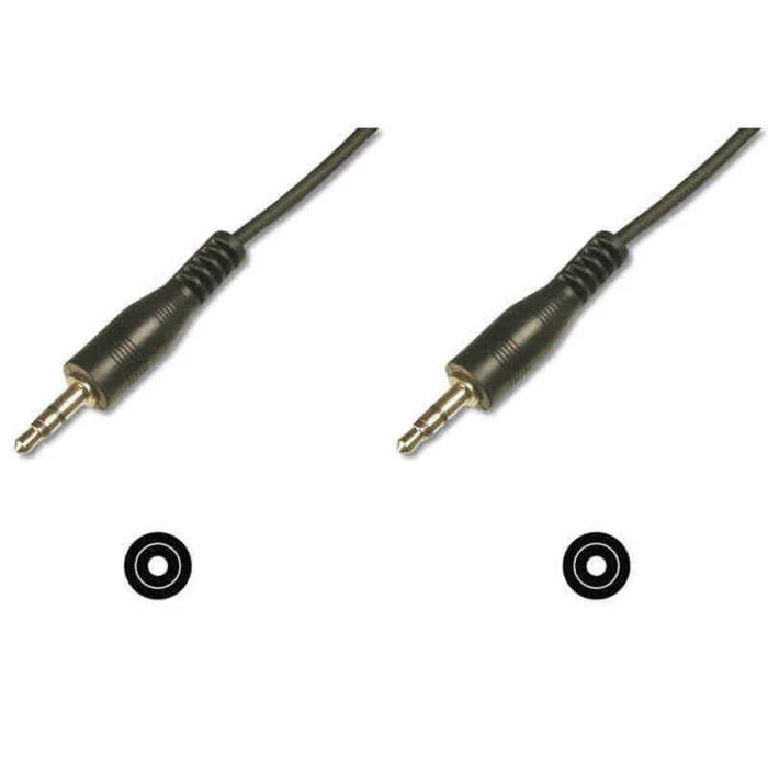 DIGITUS 3.5 mm Stereo Audio Cable, 2.5 m, Black (AK-510100-025-S)