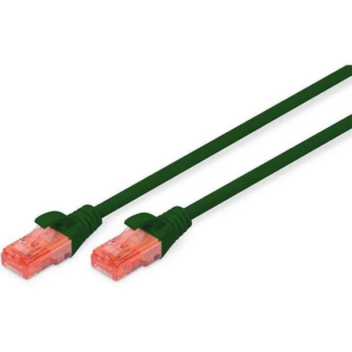 Καλώδιο Δικτύου Ethernet DIGITUS Cat6 U/UTP Flat 0,5m Πράσινο (DK-1617-005/G)