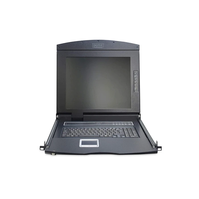 DIGITUS 17" LCD KVM Κονσόλα, 1-Θύρα VGA, Γερμανικό Πληκτρολόγιο (DS-72210-1GE)