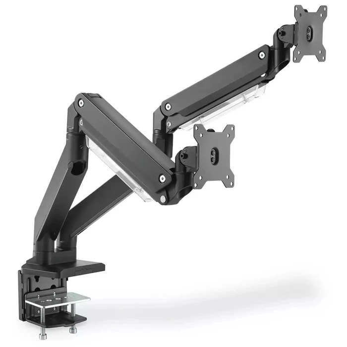 DIGITUS DA-90427 Βάση Επιτραπέζια για 2 Οθόνες έως 35" 2x15kg Μαύρο (Gas spring)