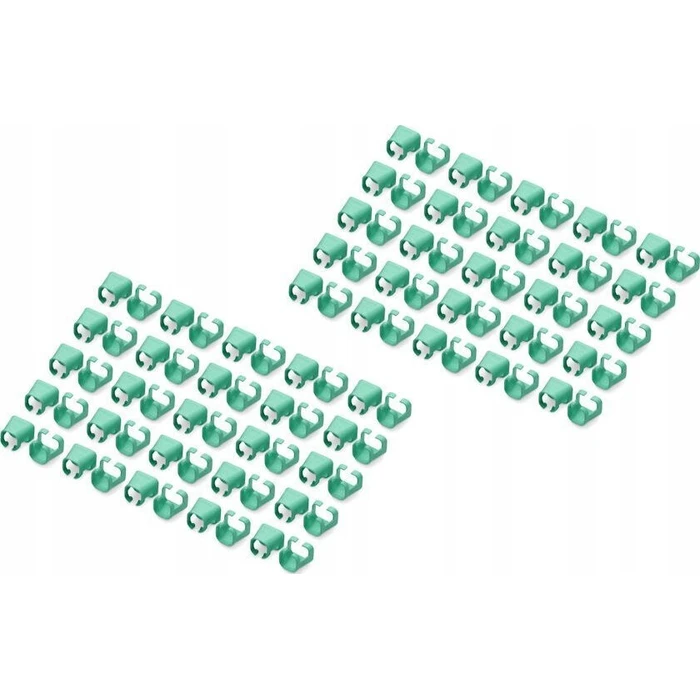 DIGITUS RJ45 Patch Cable Color Clips, 100 pieces, Green