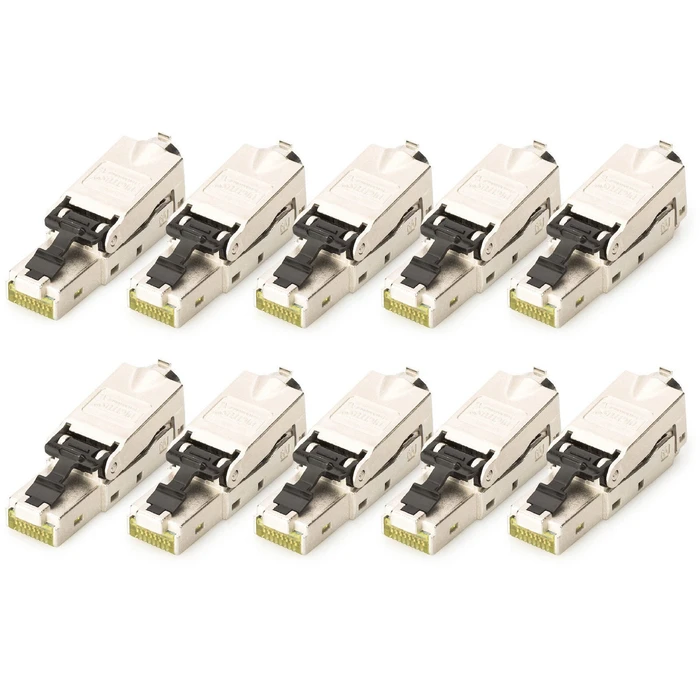 DIGITUS Feldstecker CAT6A STP με καπάκι σκόνης - 10 τεμ.