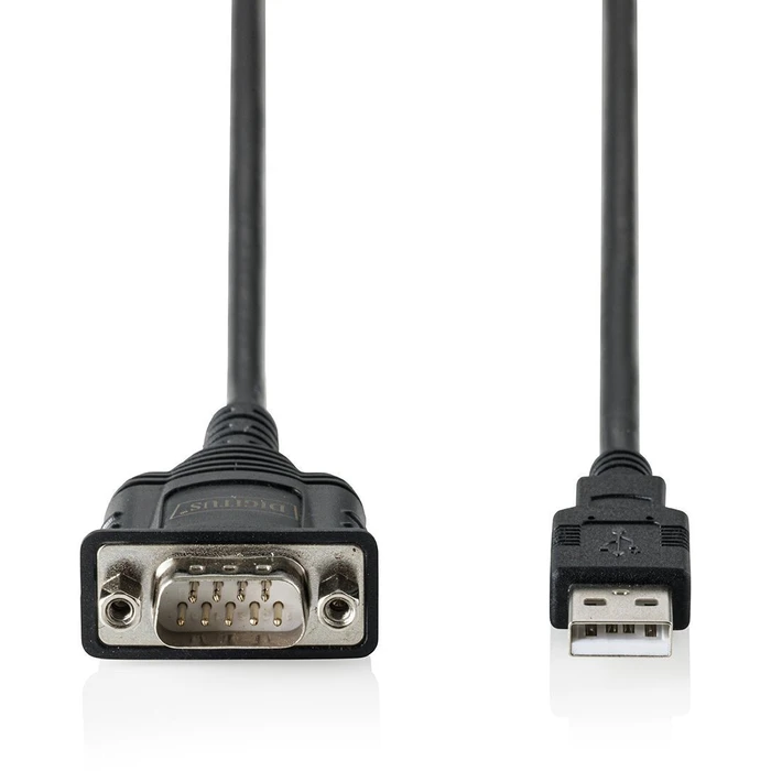 USB to DB9 RS232 Cable DIGITUS 1.8 m FT232RNL Black