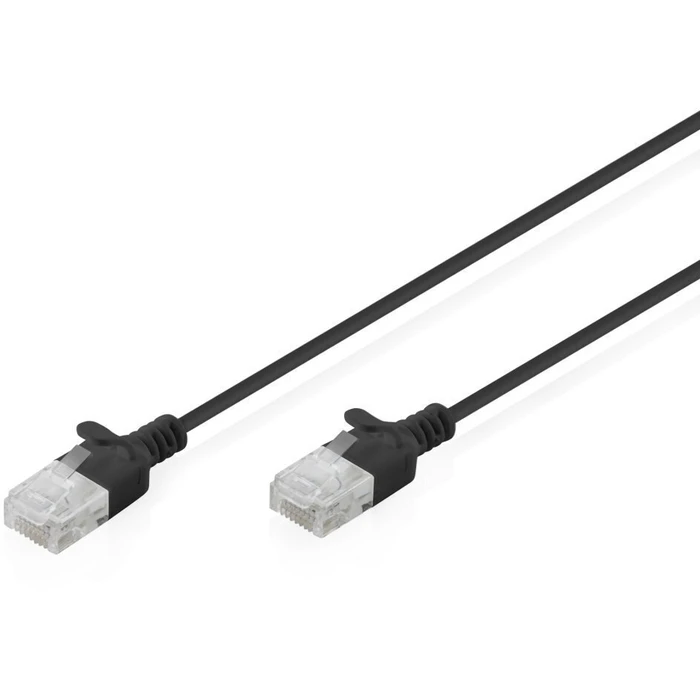Digitus U/UTP Cat.6 (Gigabit) Ethernet Network Cable 0.5m Black