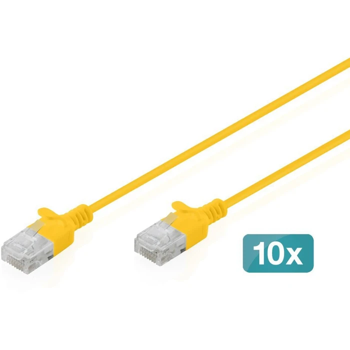 Digitus U/UTP Cat.6 (Gigabit) Καλώδιο Δικτύου Ethernet Κίτρινο