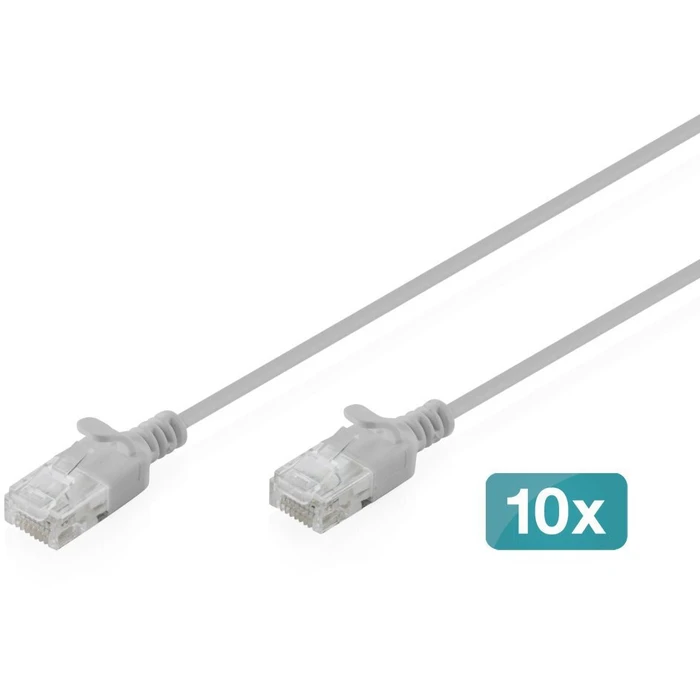 Digitus U/UTP Cat.6 (Gigabit) Ethernet Cable Grey